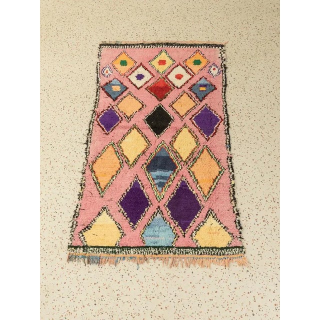 Mid-Century Modern Vintage Boujad Berber Rug For Sale - Image 3 of 9