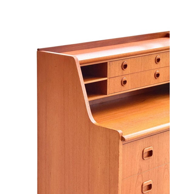 Pull-Out Writing Top Secretary by Egon Ostergaard for Svensk Möbelindustri, 1960s For Sale - Image 10 of 13