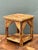 Rustic Reed and Wood Accent Table For Sale - Image 16 of 17