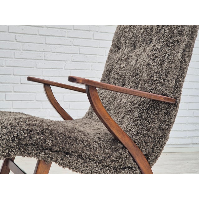 Vintage Danish Armchair in Beech Wood, 1960s For Sale - Image 15 of 18