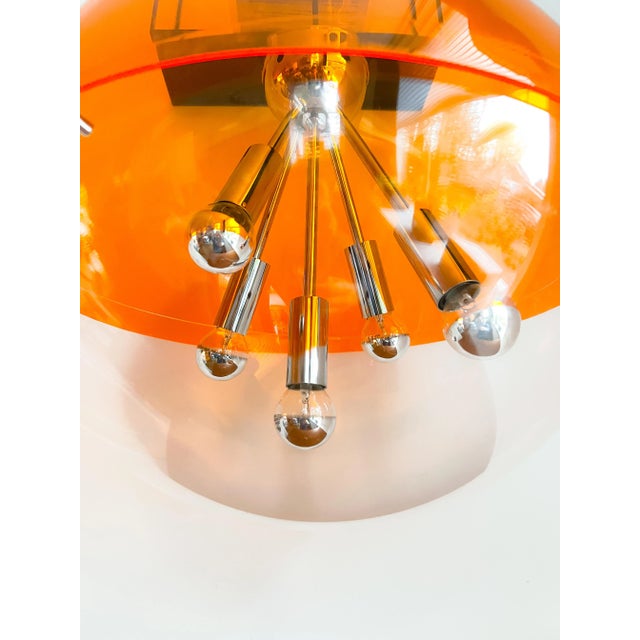 Space age in all its glory! beautiful and extremely rare vintage space age ceiling lamp from the 1960s/70s attributed to...