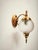 Baroque Brass Wall Light with Frosted Sphere, 1960s For Sale - Image 3 of 9
