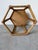 Vintage Bamboo & Rattan Hexagon Side Table For Sale - Image 13 of 13