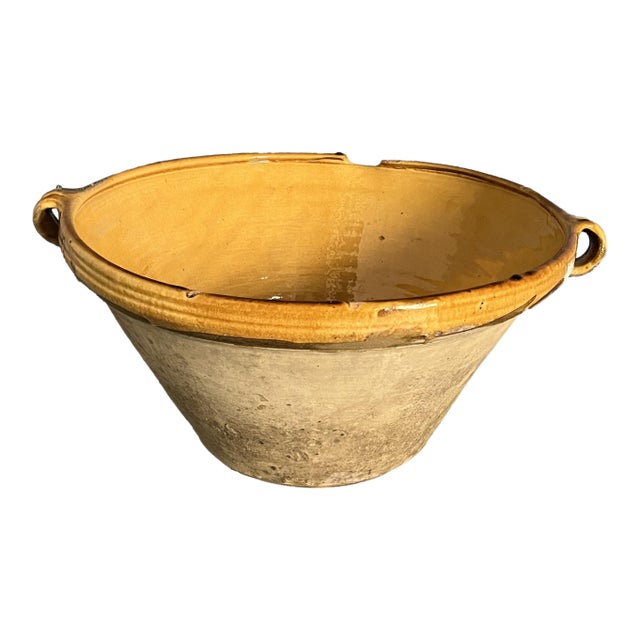 French Terracotta Confit Bowl For Sale