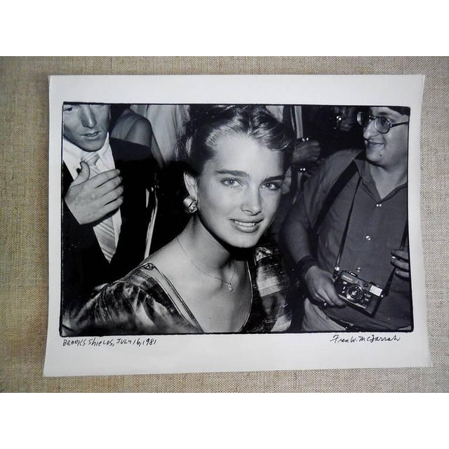 Fred McDarrah, Brooke Shields Vintage Silver Gelatin Photograph, 1981 For Sale