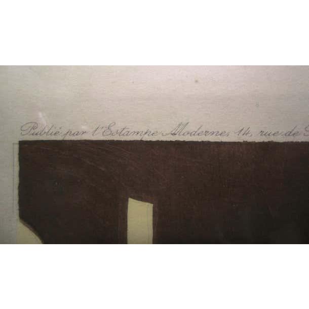 1920s Oriental Lithograph and Watercolor by Umberto Brunelleschi For Sale - Image 5 of 9