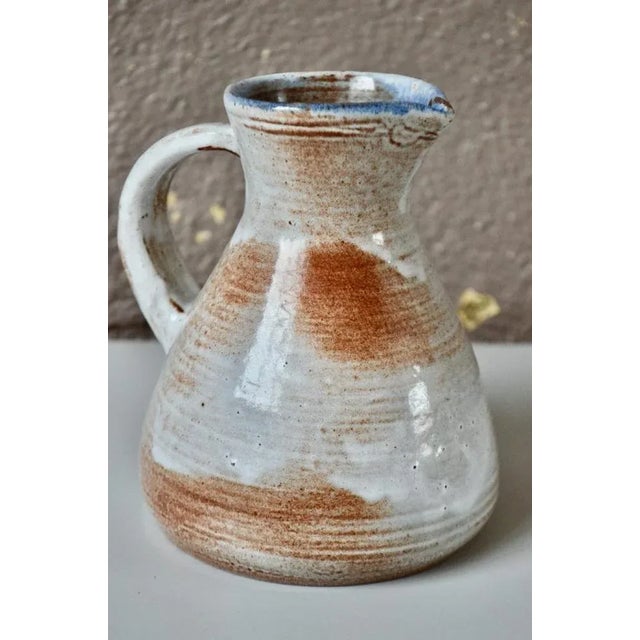 Brutalist Stoneware Pitcher by Jeanne & Norbert Pierlot for Puisaye For Sale - Image 3 of 10