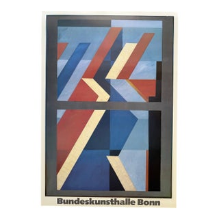 Otto Herbert Hajek (1927–2005), Bundeskunsthalle Bonn, Exhibition Poster, 80's For Sale