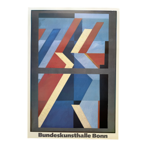 Otto Herbert Hajek (1927–2005), Bundeskunsthalle Bonn, Exhibition Poster, 80's