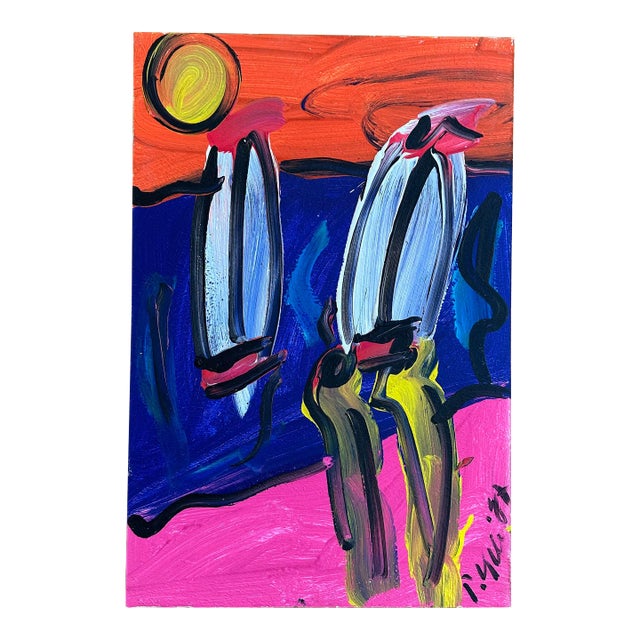 Peter Keil Painting - Sailboats, 1987 For Sale