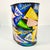 Mid-Century Boho Chic Americana College Pennant Metal Wastebasket. For Sale - Image 6 of 11