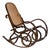 Rocking Chair in Wood and Straw, 1960s For Sale