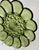 The pivotal mid century avocado green glass pops this Starburst centered egg tray. It's devilishly perfect.