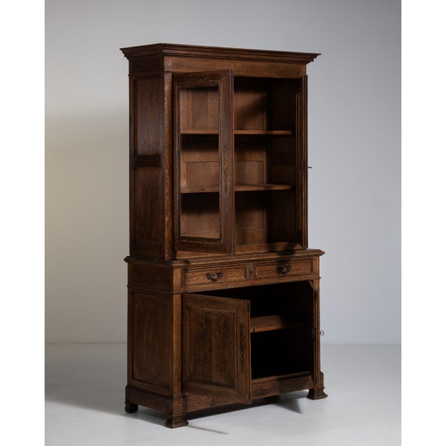 Eclectic Oak Vitrine, Antique, France, Circa 1880 For Sale - Image 10 of 16