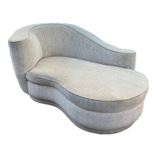 Vladimir Kagan Style Chaise Lounge Post Modern For Sale