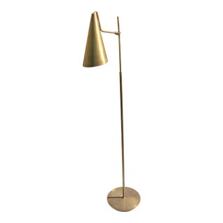 Mid-Century Brass Floor Lamp For Sale