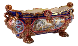 Majolica Planter from Alfredo Santarelli and Gualdo Tadino