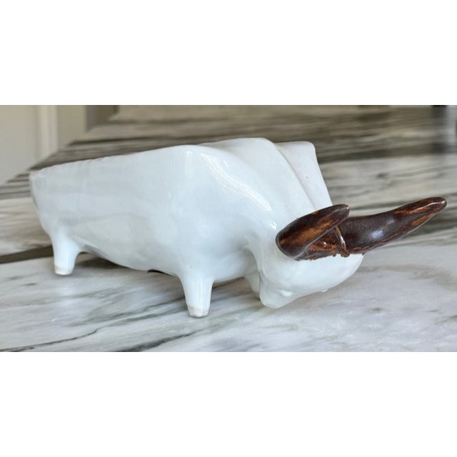 Mid-Century Modern Made in Japan Mid-Century El Toro Coin Bank Bull For Sale - Image 3 of 17