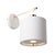White/Polished Nickel Balance fittings feature fabric shades with a silver metallic lining and acrylic diffuser for...