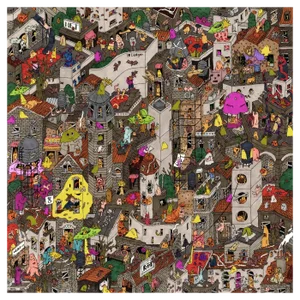 Guillaume Cornet, Haunted Favela, Ink on Paper, 2019