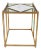 Chelsea House Jamie Merida Collection Iron Antique Gold Leaf Harlequin Side Table For Sale