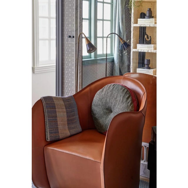 Featured in The 2020 San Francisco Decorator Showcase — Handwoven Silk & Wool Throw Blanket For Sale In San Francisco - Image 6 of 8