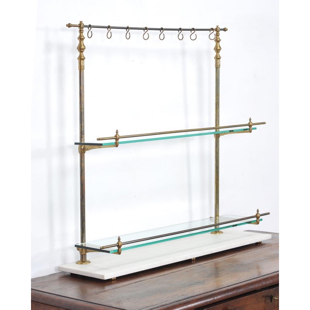 A handsome early 20th century French Art Nouveau period bistro tabletop Patisserie Pastry Shelf Display Stand, baker's...