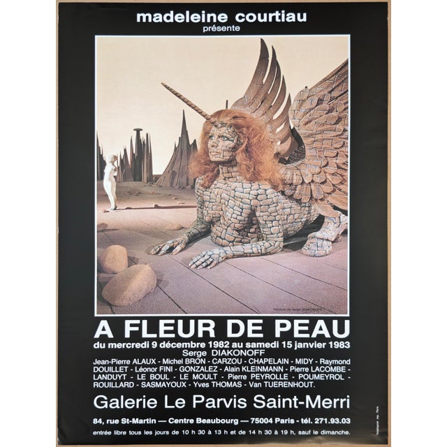 Serge Diakonoff The Sphinx Original poster for the exhibition at Galerie Le Parvis Saint Merri 1982 63 x 40 cm Very Good...