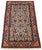 A highly decorative antique Qum rug, woven circa 1910. This rug features an elegant, all over Garrous design on an ivory...