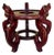 Vintage Chinese Carved Rosewood Display Stand / Pedestal 9.75” For Sale