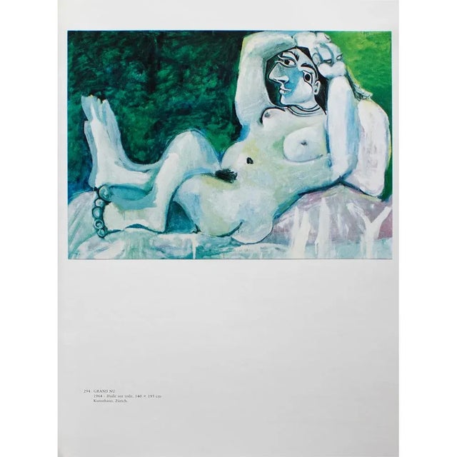 1985 After Pablo Picasso, "Large Nude" Parisian Full-Color Print For Sale In Dallas - Image 6 of 8