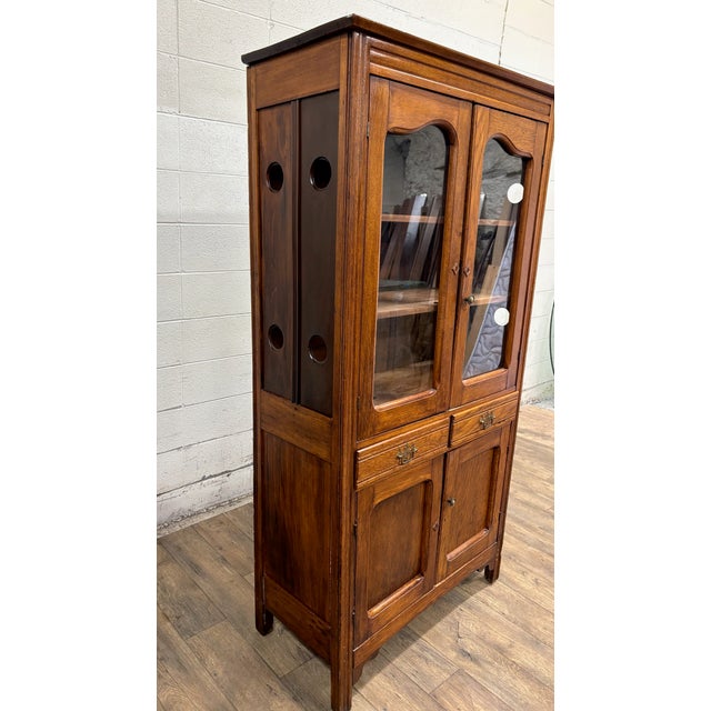 Antique Victorian Early American Pie Safe Kitchen Cupboard Cabinet Pantry For Sale - Image 11 of 15