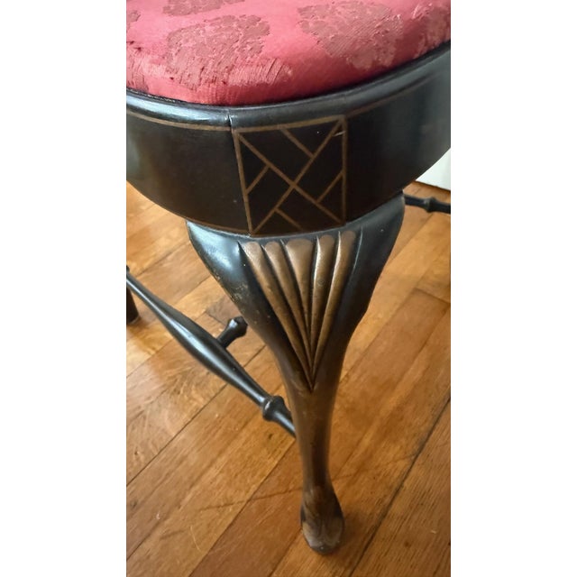 Wood A Pair of 1960s Grand Ledge Chair Co. Chinoiserie Chairs For Sale - Image 7 of 11