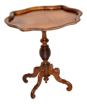 Antique Victorian Walnut Occasional Side Table, 1880