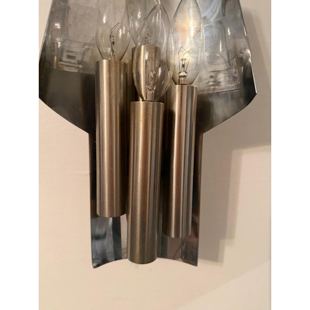 Maison Charles French 1960s Maison Charles Mid Century Wall Light For Sale - Image 4 of 16