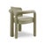 Contemporary Double Arch Dining Chair in Fern Green Cotton Velvet from Insidherland For Sale - Image 3 of 12