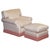 Set of English Country House Feather Filled Lounge Chair and Ottoman For Sale - Image 18 of 18