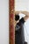 Mid 20th Century George I Style Red Lacquer and Gilt Chinoiserie Mirror With Figural Decoration, c.1960 For Sale - Image 5 of 16