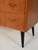 Black Scandinavian Teak Chest of Drawers with Black Legs, 1950s For Sale - Image 8 of 10