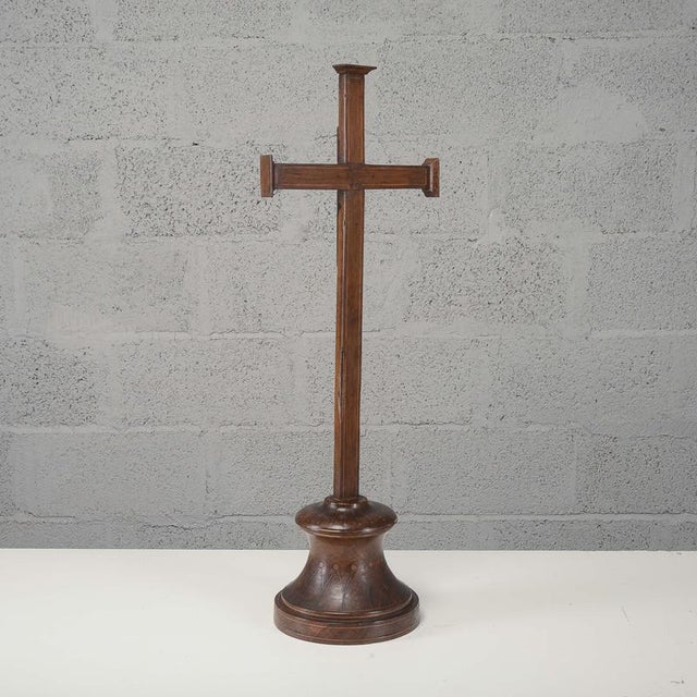 Antique Early 19th Century Cross with Inlaid Fillets For Sale - Image 3 of 12