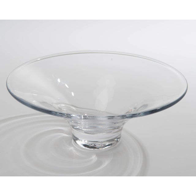 Minimalism 1990s Simon Pearce Flaring Glass Bowl For Sale - Image 3 of 8