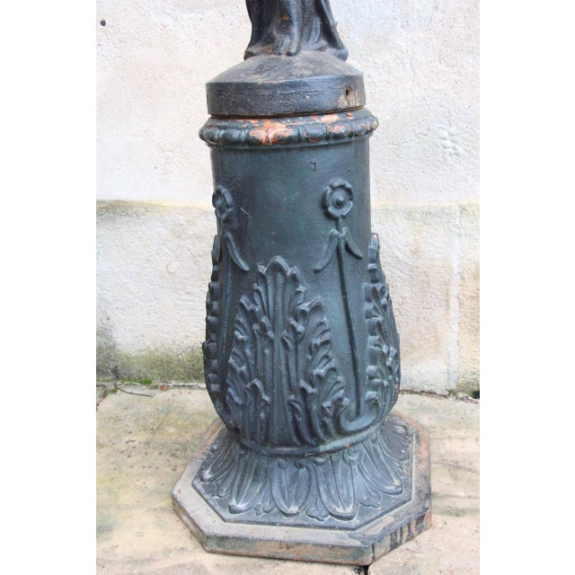 Antique Cast Iron Torchères, 1800s, Set of 2 For Sale - Image 4 of 14