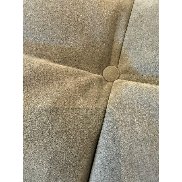 Textile Michel Ducaroy for Ligne Roset Togo Loveseat, Alcantara Chic For Sale - Image 7 of 9