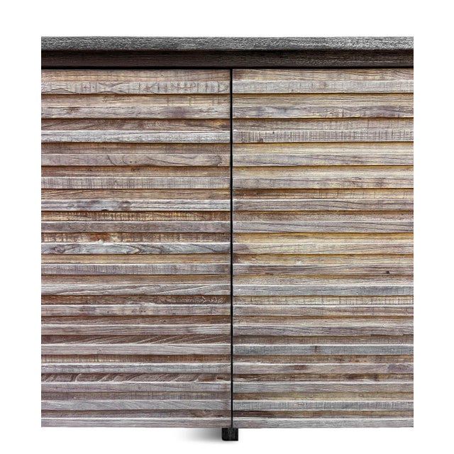 Gentry Two-Tone Elm Waterfall Sideboard For Sale In Los Angeles - Image 6 of 8