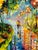 Impressionist Daniel Wall Enhanced Giclee Watery Street. Framed. For Sale - Image 3 of 7