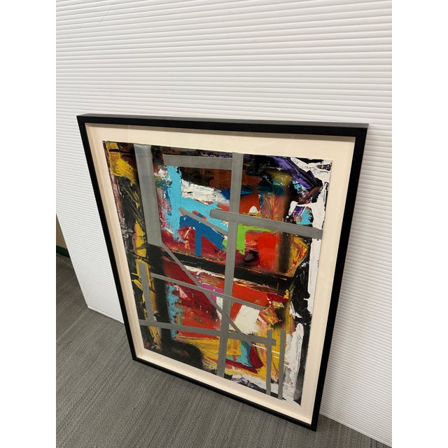 Abstract Contemporary Abstract Mixed Media Original Artwork, Unsiged For Sale - Image 3 of 12