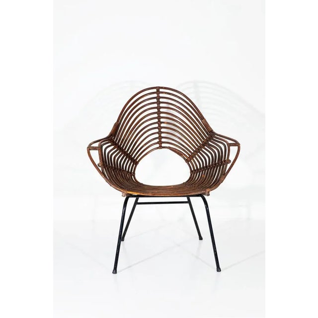 Vintage Italian Armchairs, 1950s, Set of 5 For Sale - Image 6 of 6