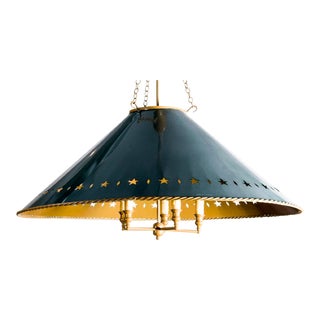 Rare and Beautiful Hanging Chandelier With 5 Lites For Sale