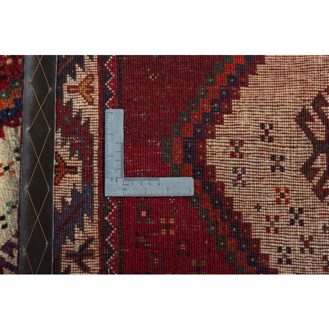 Hand-Knotted Nomadic Rug in Wool For Sale - Image 10 of 11