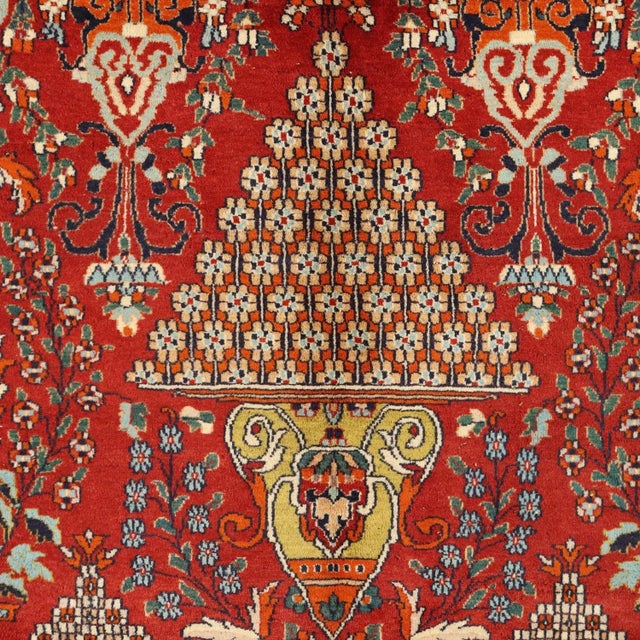 Antique Lahore Rug in Cotton & Wool, India For Sale - Image 3 of 11